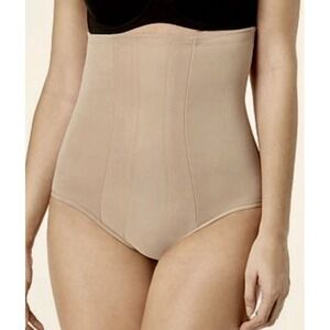 MIRACLESUIT Nude Extra Firm Control Hi Waist Brief Panty NEW Womens Sz L LG